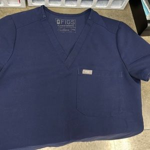 Figs Navy one pocket scrub top XXS